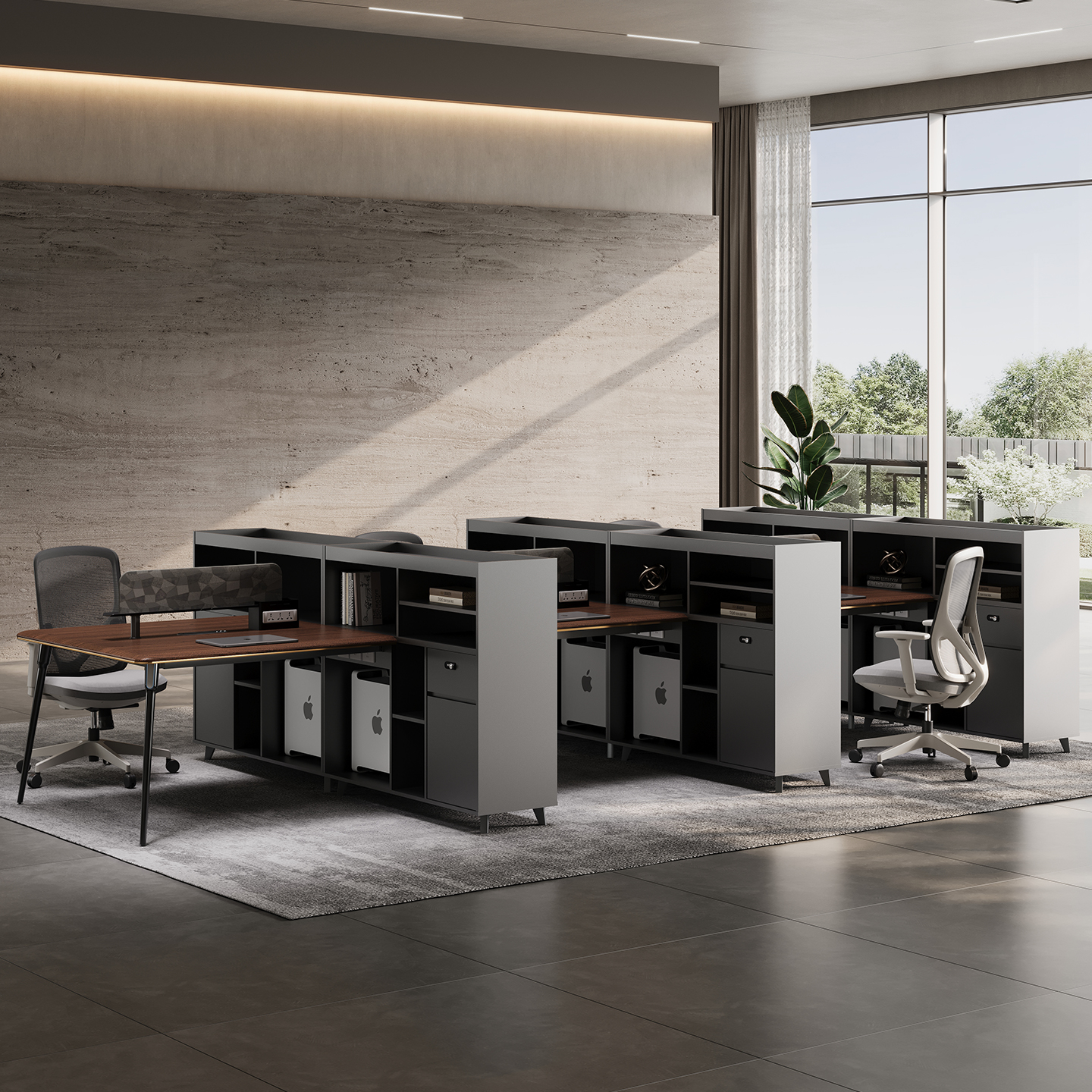 Office Staff Desk 01